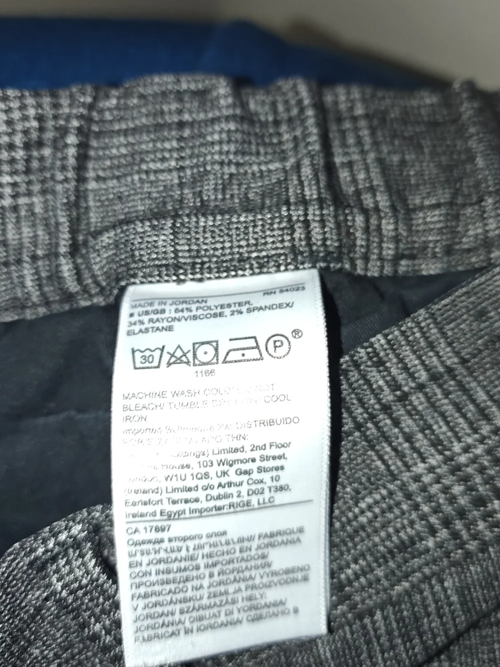 Banana Republic Men's 38R Chinos Gray Plaid